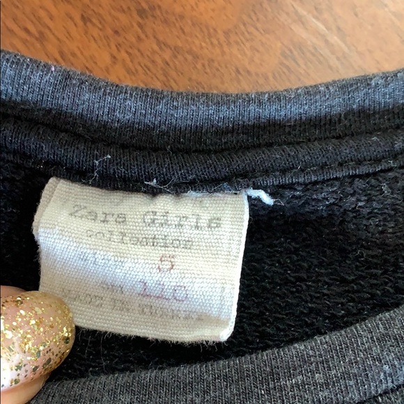 Zara charcoal sweatshirt girls - Picture 2 of 5